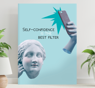 Tableau citation confiance en soi - TenStickers