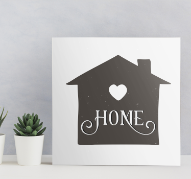 Tableau citation expression chaleureuse de foyer - TenStickers
