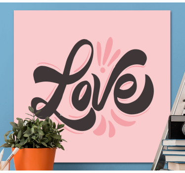 Tableau citation expression d'amour - TenStickers