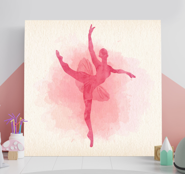 Tableau danseuse pose de ballerine gracieuse - TenStickers