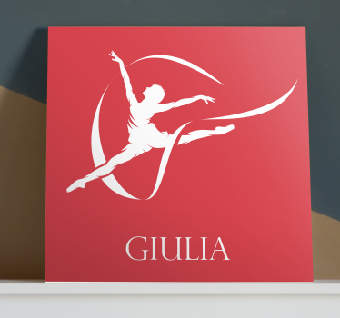Tableau danseuses silhouette élégante de danseuse de ballet - TenStickers