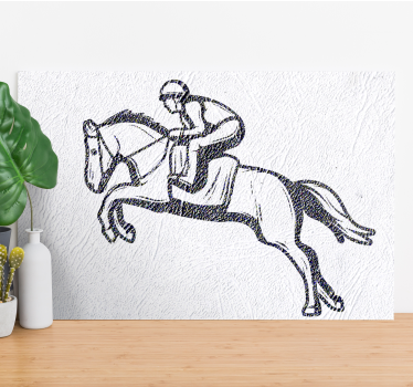 Tableau de chevaux Concours de saut d'obstacles - TenStickers