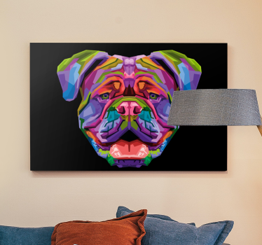 Tableau de chien Chien moderne en couleur - TenStickers