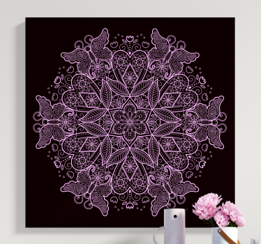 Tableau de papillons Mandala papillon - TenStickers