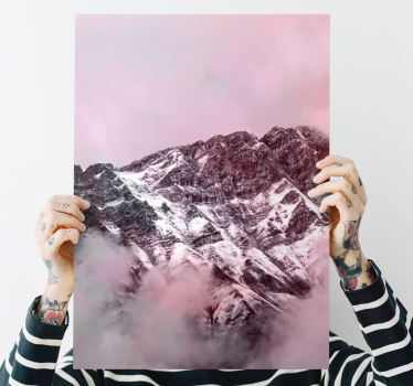Tableau paysages montagnes enneigées - TenStickers