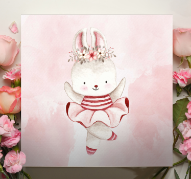 Tableau de personne lapins dansants en ballet - TenStickers