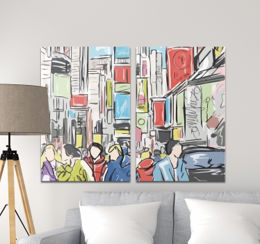 Tableau décoratif Personas moderno de nueva york - TenStickers
