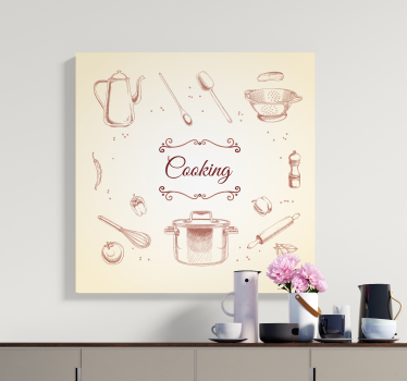 Tableau décoratif Ustensile de cuisine rustique - TenStickers
