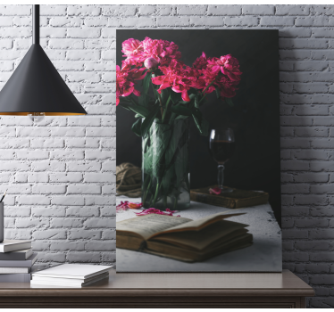 Tableau décoratif Verre à vin et vase - TenStickers