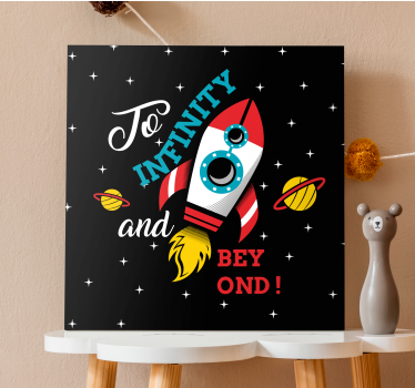 Tableau dinosaures aventure spatiale - TenStickers