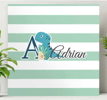 Tableau dinosaures dino ludique d'adrian - TenStickers