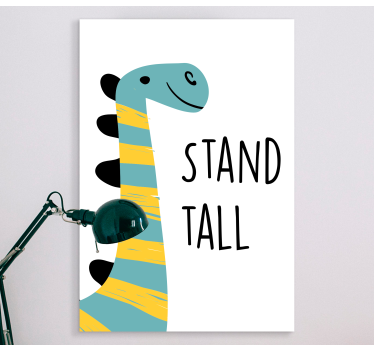 Tableau dinosaures dinosaure heureux - TenStickers