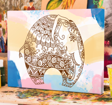 Tableau éléphants illustration décorative d'éléphants - TenStickers
