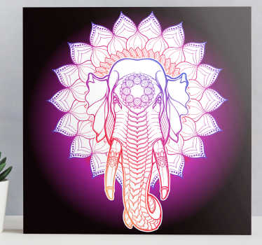 Tableau éléphants mandala Élégant d'Éléphant - TenStickers