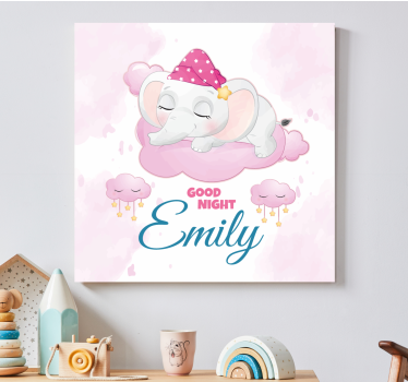 Tableau éléphants rêves doux Éléphant - TenStickers