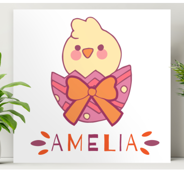 Tableau enfants illustration de poussin adorable - TenStickers