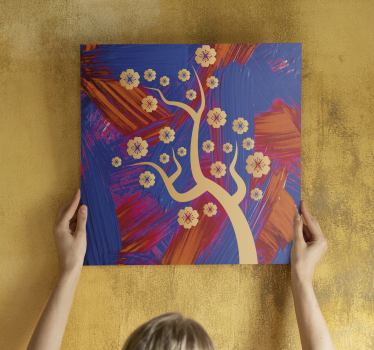 Tableau fleurs et plantes arbre en fleurs - TenStickers