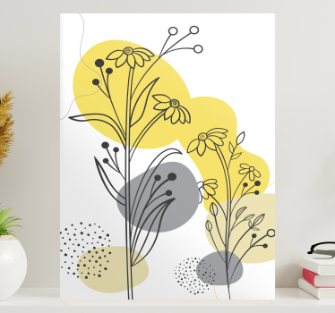 Tableau fleurs et plantes arrangement botanique orné - TenStickers