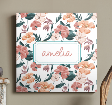 Tableau fleurs et plantes arrangement botanique personnalisé - TenStickers