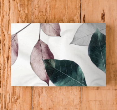 Tableau fleurs et plantes arrangement de feuilles élégant - TenStickers