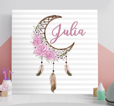 Tableau fleurs et plantes arrangement de fleurs de lune - TenStickers