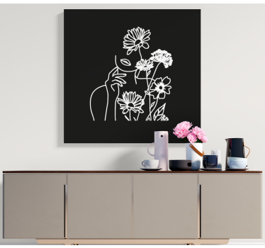 Tableau fleurs et plantes art floral minimaliste - TenStickers