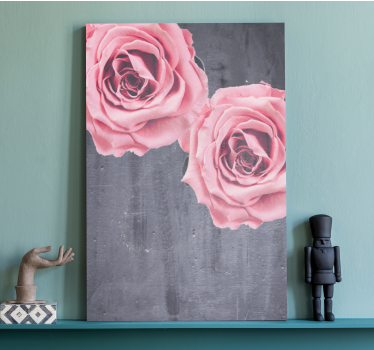 Tableau fleurs et plantes bouquet de roses blush - TenStickers