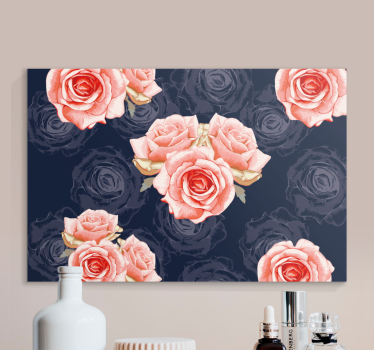 Tableau fleurs et plantes bouquet de roses délicates - TenStickers