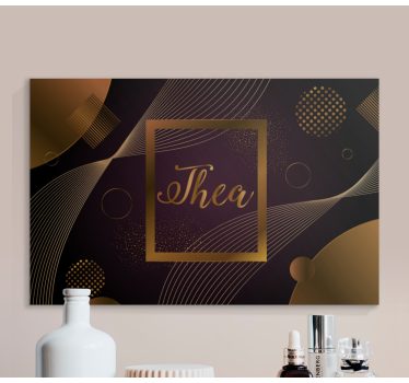Tableau fleurs et plantes design cercle élégant - TenStickers
