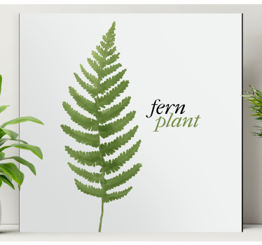 Tableau fleurs et plantes design de fougères - TenStickers