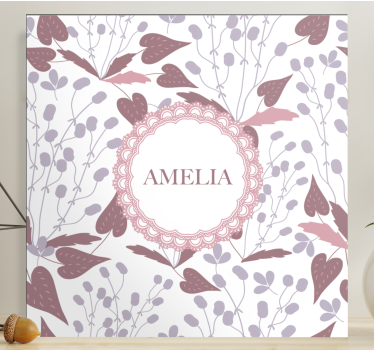 Tableau fleurs et plantes design de nom floral - TenStickers