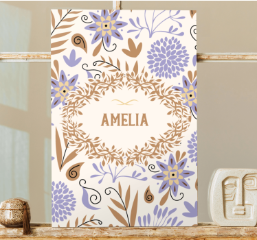 Tableau fleurs et plantes design floral épanoui - TenStickers