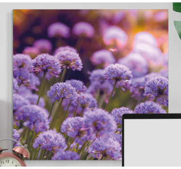 Tableau fleurs et plantes éclosions violettes vibrantes - TenStickers