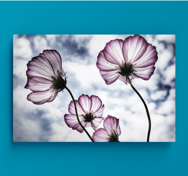 Tableau fleurs et plantes en silhouette - TenStickers