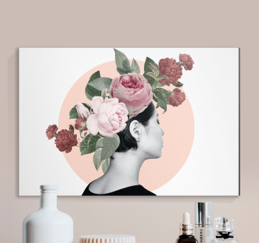 Tableau fleurs et plantes ensemble de cheveux floral - TenStickers