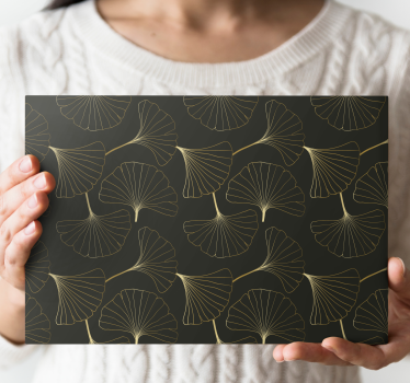 Tableau fleurs et plantes feuilles de ginkgo élégantes - TenStickers
