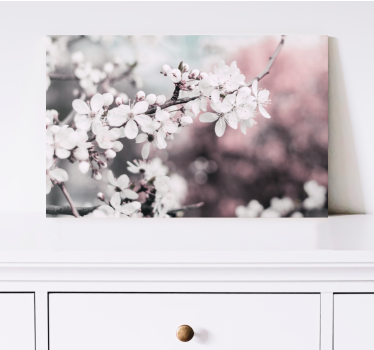 Tableau fleurs et plantes fleur de cerisier blanche - TenStickers