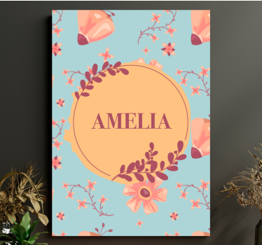 Tableau fleurs et plantes motif floral personnalisé - TenStickers