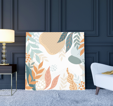 Tableau fleurs et plantes motifs de feuilles botaniques - TenStickers