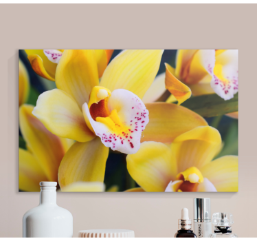 Tableau fleurs et plantes orchidées éclatantes - TenStickers