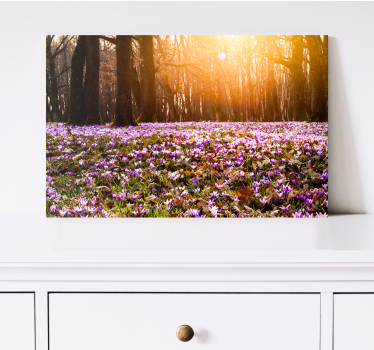 Tableau fleurs et plantes paysage printanier fleuri - TenStickers