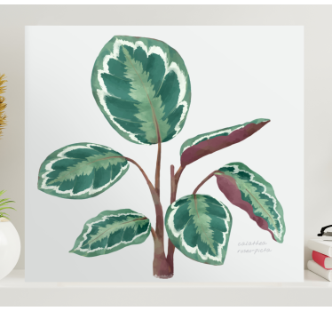 Tableau fleurs et plantes plante à feuilles vibrantes - TenStickers