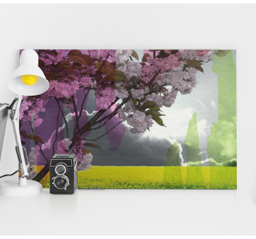 Tableau fleurs et plantes scène florale épanouie - TenStickers