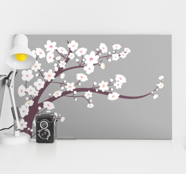 Tableau fleurs et plantes tige de fleur de cerisier - TenStickers