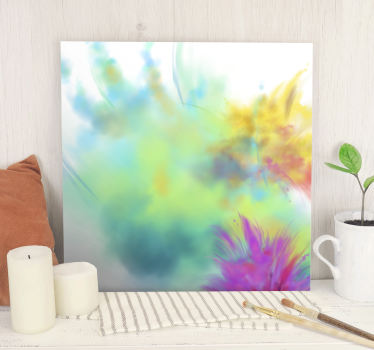 Tableau fleurs et plantes tourbillons floraux vibrants - TenStickers