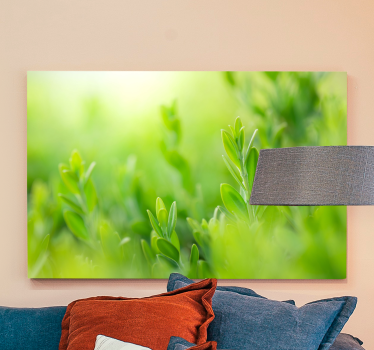 Tableau fleurs et plantes verdure luxuriante en gros plan - TenStickers