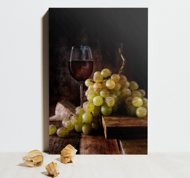 Tableau fruits grappe de raisins élégante - TenStickers