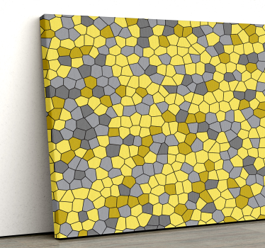 Tableau géométrique motif en nid d'abeille - TenStickers