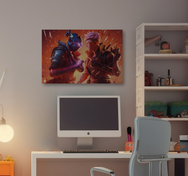 Tableau jeux vidéo combat épique - TenStickers