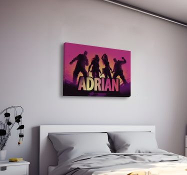 Tableau jeux vidéo personnages dansants personnalisable - TenStickers